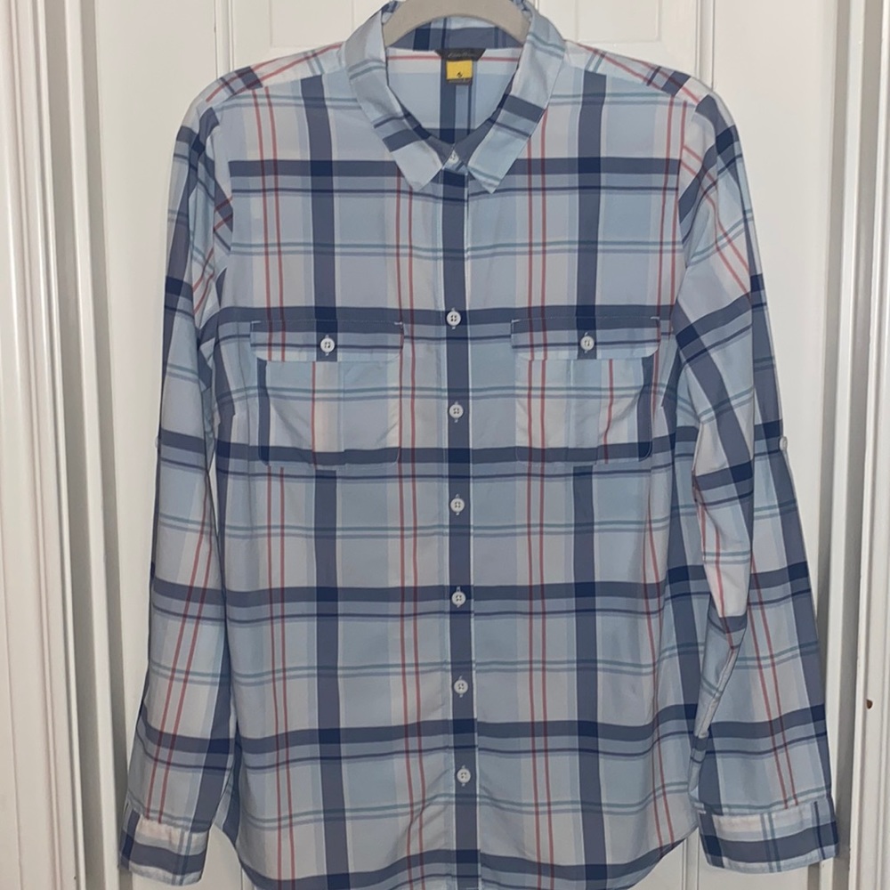 Eddie Bauer Plaid Button Down